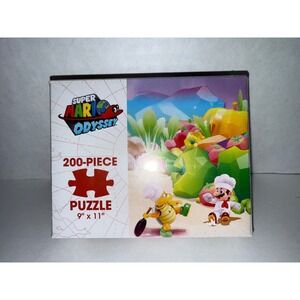 Nintendo Super Mario Odyssey Luncheon Kingdom 200 Piece Puzzle 9x11 USAopoly NEW